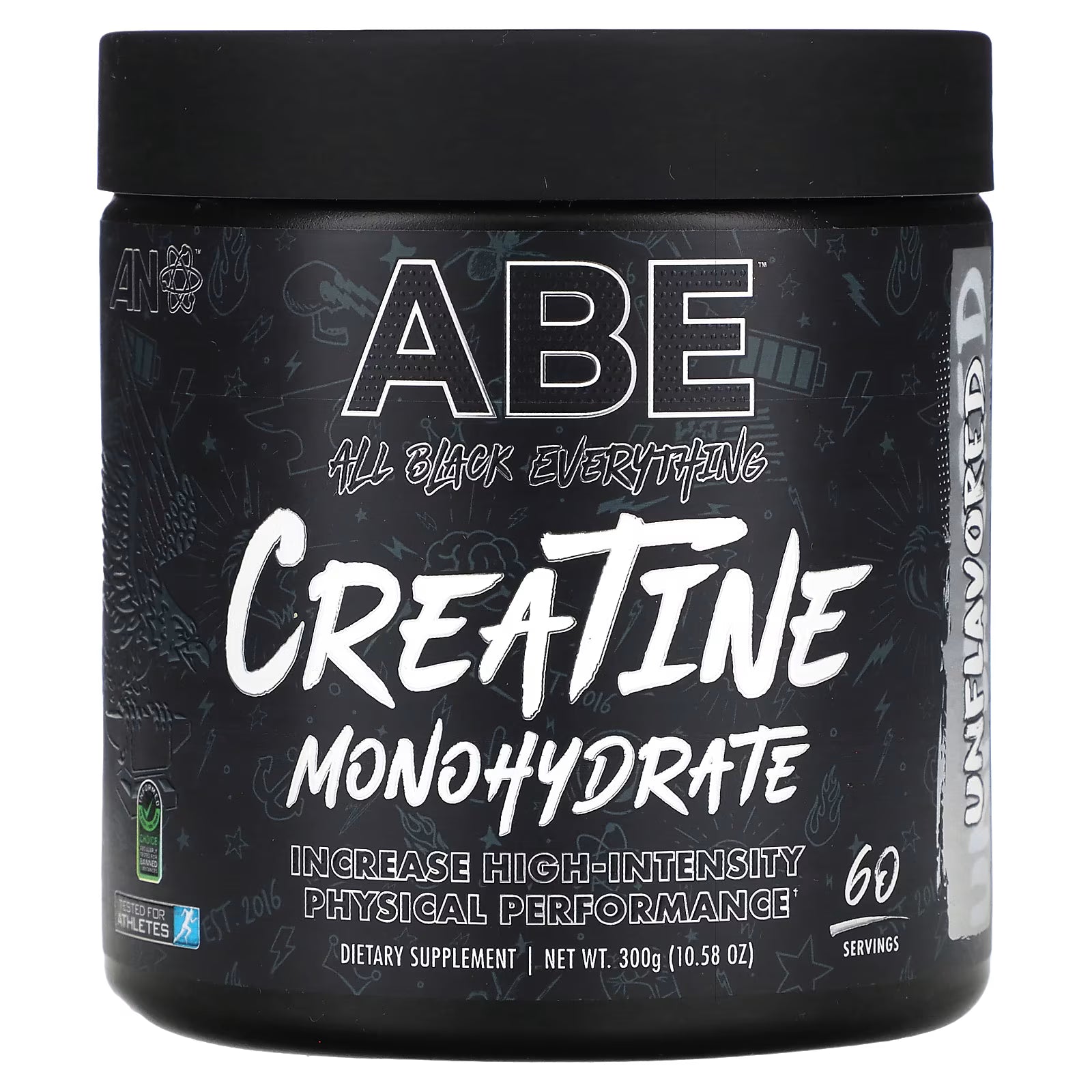 ABE, Creatine Monohydrate, Pure Micronized Powder, Unflavored, 10.58 oz (300 g)