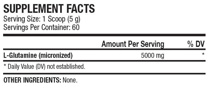 L-Glutamine 300 g - Unflavored