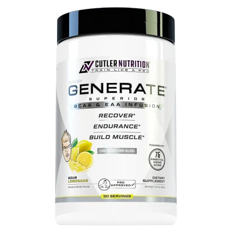 Cutler Nutrition Generate BCAA & EAA Infusion - Sour Lemon Candy