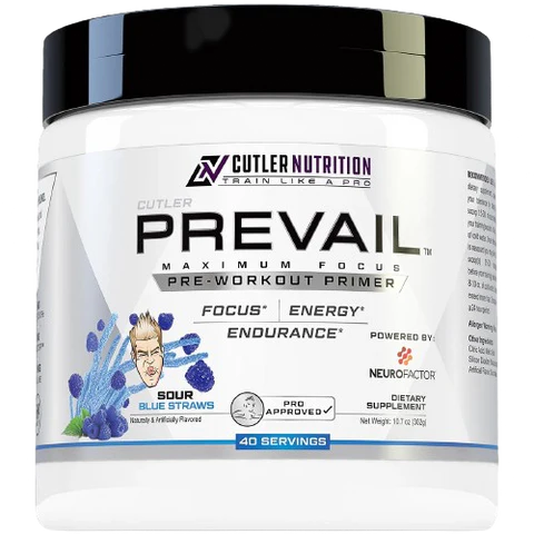 Cutler Nutrition Prevail Pre-Workout Primer - Sour Blue Straws