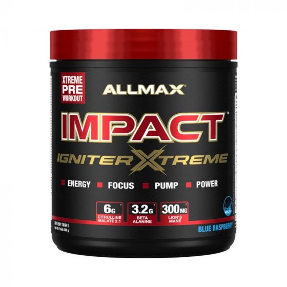 Allmax Impact Igniter Xtreme 300g Blue Raspberry