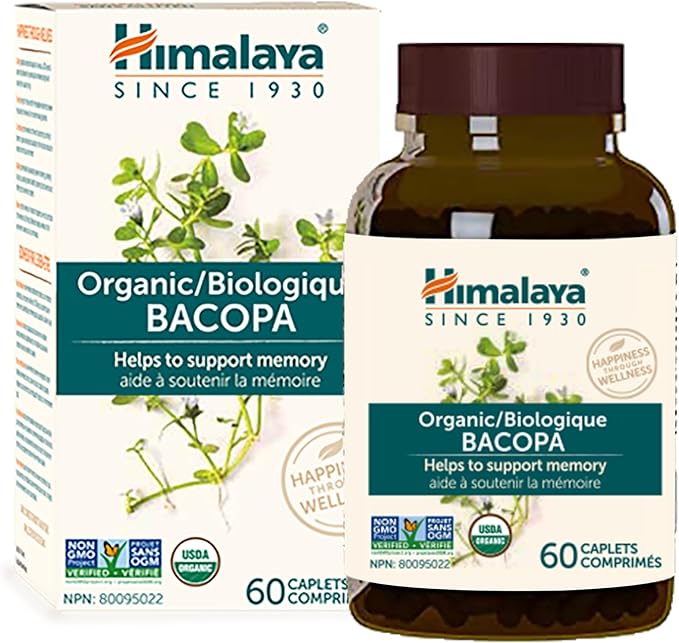 Himalaya Organic Bacopa, 60 Caplets