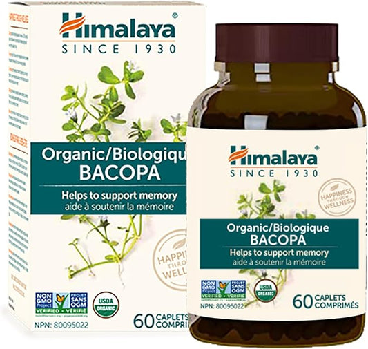 Himalaya Organic Bacopa, 60 Caplets