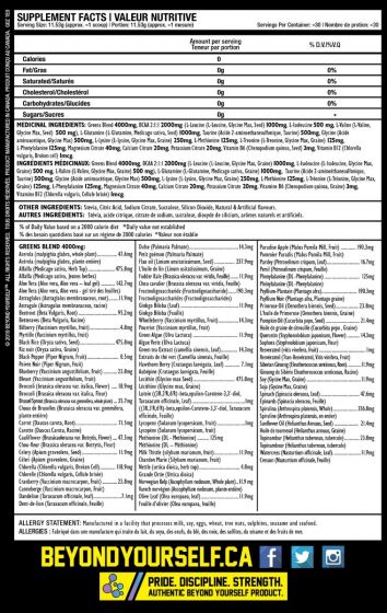 Beyond Yourself Greaans 30 Servings