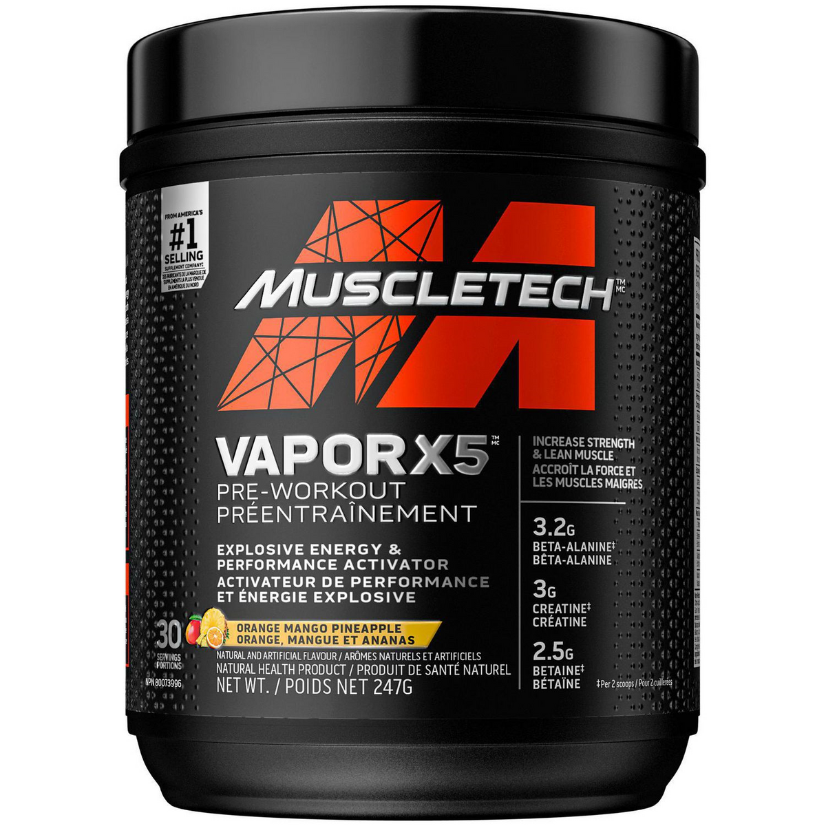 Pré-entraînement Muscletech VaporX5